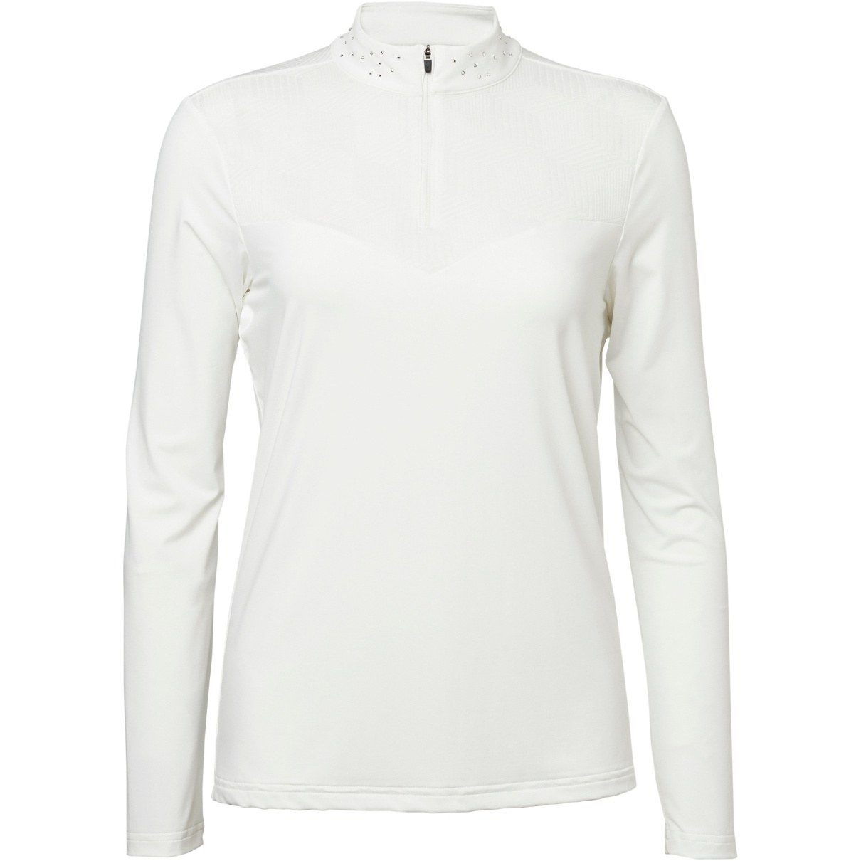 2025 Mountain Horse Womens Crystal Lace Top 458602 - White